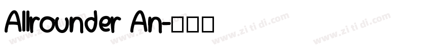 Allrounder An字体转换